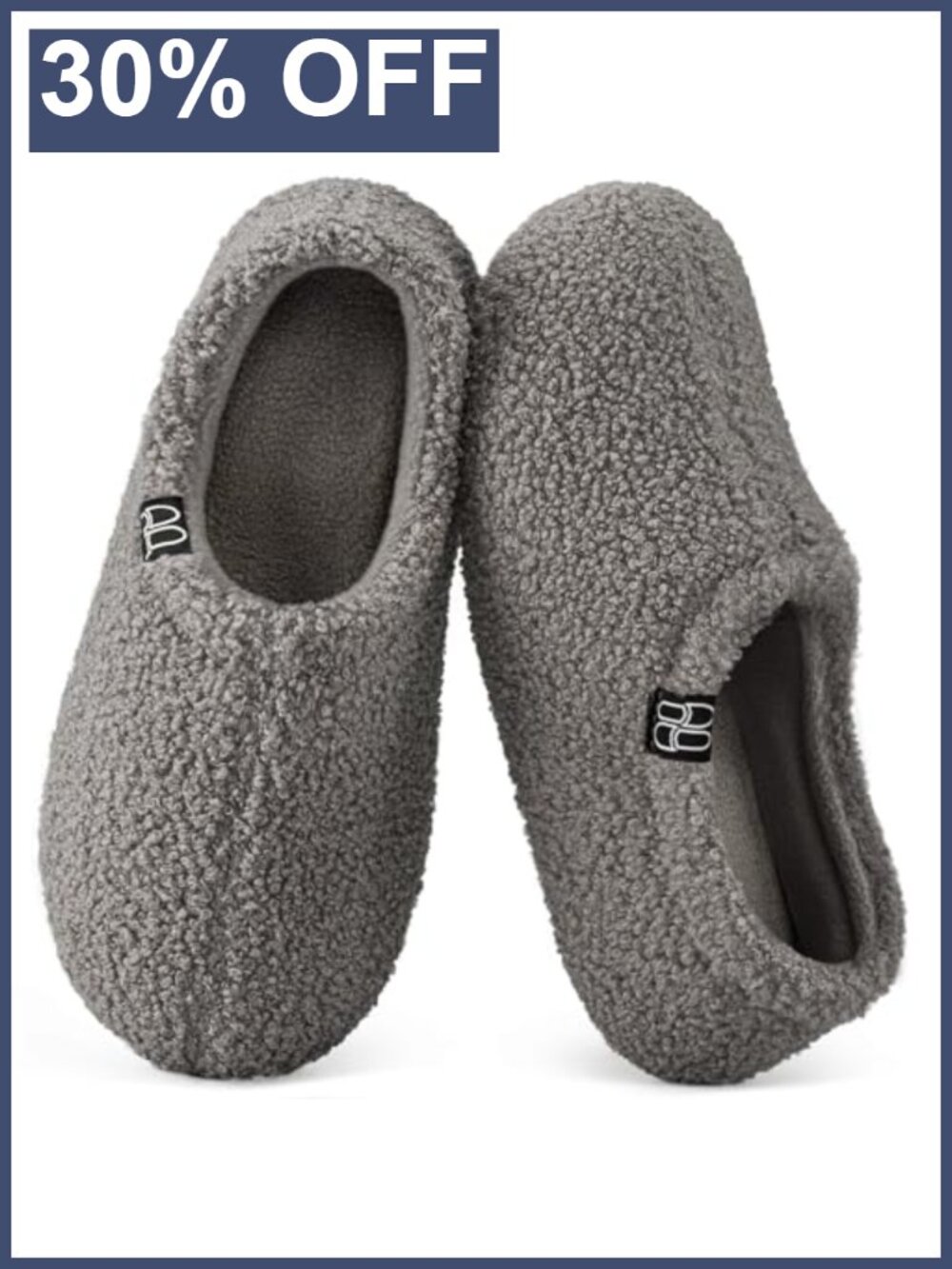Women's Fuzzy Curly Fur Memory Foam Loafer Slippers w/ Fleece Lining
